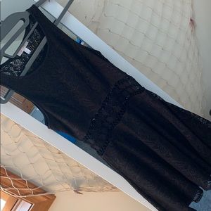 Lace Black Cutout Dress